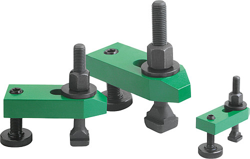Kipp K0003.2020 VERSTELLBARES SPANNEISEN, L=160, FÜR T NUT 20 - KIPP K0003 Verstellbare Spanneisen gerade - mit Sc