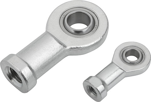 Norelem 27632-08 GELENKKOPF M. GLEITLAGERUNG RECHTS, D=8H7 - Norelem 27632 Gelenkkoepfe mit Gleitlagerung Innengewinde - schmale Ausfuehrung