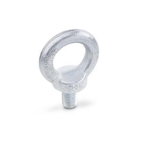Ganter 580-M6-ST RINGSCHRAUBE DIN 580, VERZINKT - DIN 580 Ringschrauben - Stahl - Abbildung