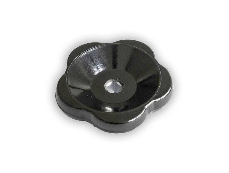 Leschhorn 03408.H063XS05 Handräder DIN 388 für Armaturen d1= 63, Vierkant (s) 5mm H - Mit Metallhülse Material: Grundkörper Kunststoff, Duroplast (PF 31) - DIN 388 Handraeder aus Kunststoff - fuer Armaturen mit Metallhuelse-Abbildung