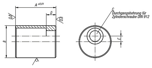 Kipp K0822.08016 STÜTZKÖRPER EXZENTRISCH B=25,A=16, FÜR SCHRAUBE M8 - KIPP K0822 Stuetzkoerper exzentrisch