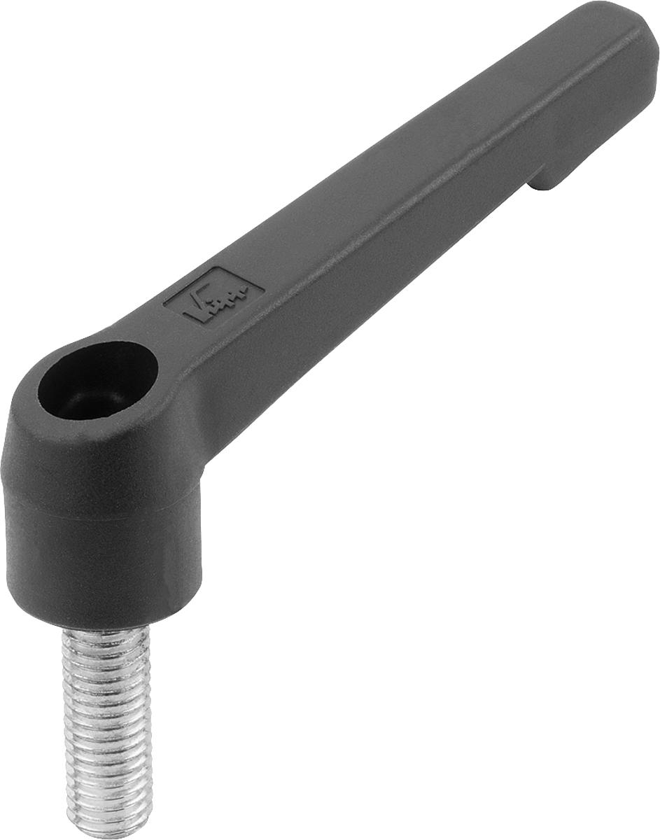 Kipp K0175.310X30 KLEMMHEBEL UNVERSTELLBAR GR.3, M10X30 - K0175-310X30 KLEMMHEBEL UNVERSTELLBAR GR 3 - M10X30