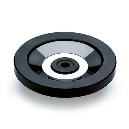 Ganter 520.1-300-K26-D Scheibenhandräder, Kunststoff, Buchse Stahl - GN-520-1-Scheibenhandraeder-Kunststoff-Buchse-Stahl-B-ohne-Nabennut-A-ohne-Griff