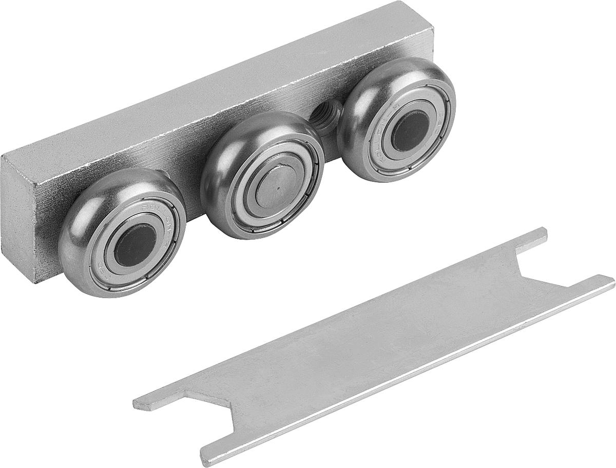 Norelem 21320-245120 ROLLENFÜHRUNGSWAGEN, FESTLAGER IN MASSIVAUSFÜHRUNG - 21320-245120 ROLLENFUEHRUNGSWAGEN - FESTLAGER IN MASSIVAUSFUEHRUNG