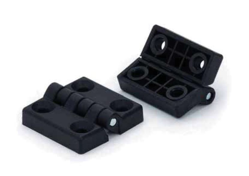 Leschhorn 400HD-60-10,5-TS Hygenic Design ScharnIere für Senkschraube, I= 60; C= 63; Bohrung d1= 10,5; Kunststoff PA*, blau matt - Boteco O400 Schaniere