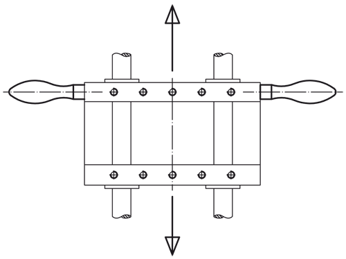 Halder 24450.0116 Fester Ballengriff DIN 39 Ø 16 mit Gewindezapfen, Form E - Fester Ballengriff DIN 39 - Durchmesser 20 - mit glattem Zapfen - Form D mit glattem Zapfen