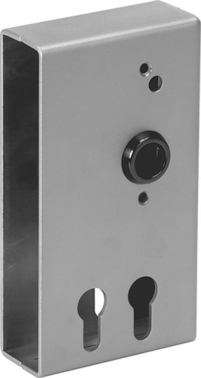 AMF 140SDK-40Z Schiebetor-Schlosskasten für zwei Profilzylinder, leer, Kastenbreite A: 40 mm, Schließung: PZW, C: 173 mm - LE 140SDK Schiebetor-Schlosskasten fuer zwei Profilzylinder - leer-Abbildung