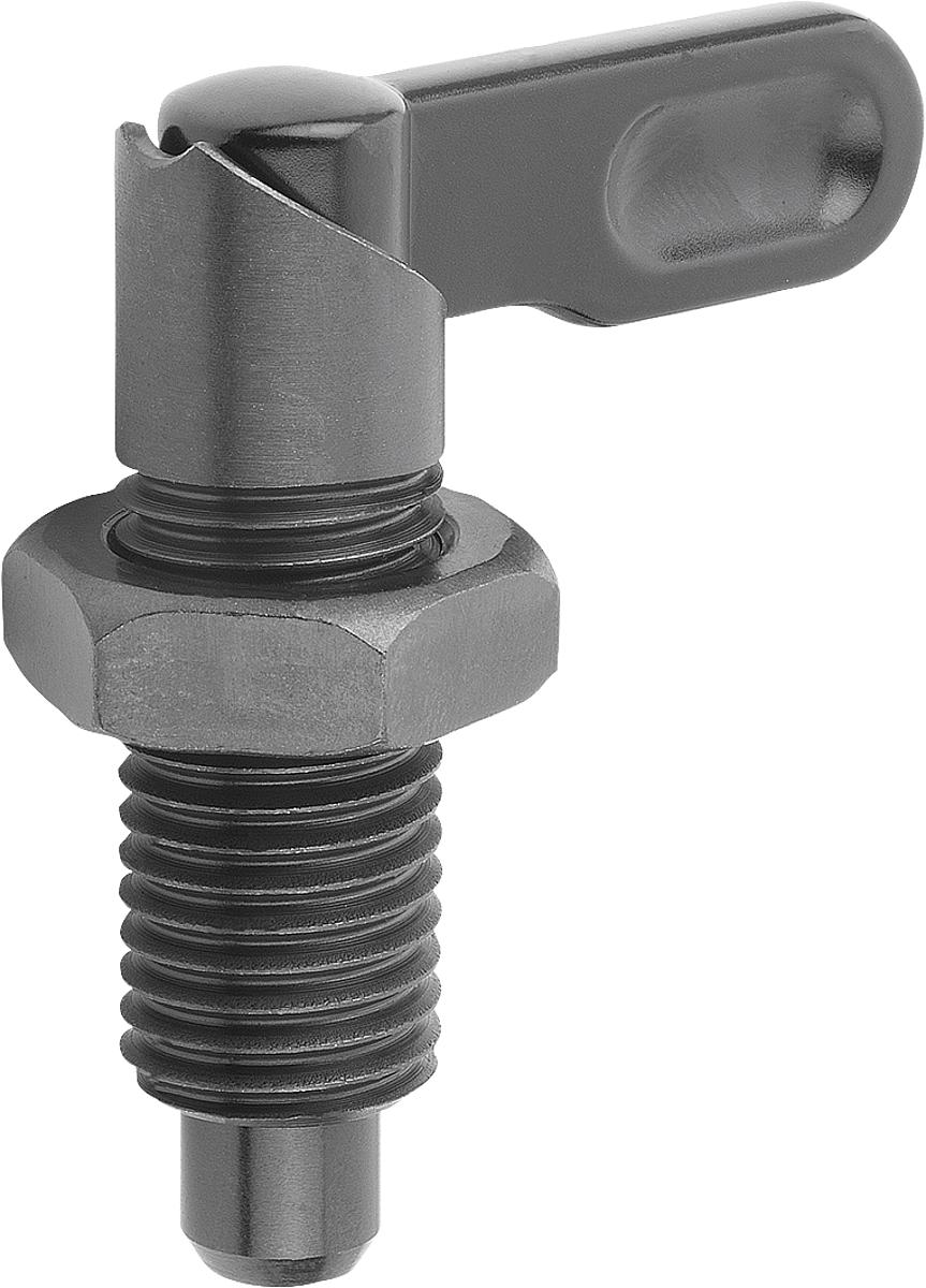 Kipp K0348.070510 SPERRRIEGEL FORM D, D=5, D1=M10 MIT MUTTER - K0348-070510 SPERRRIEGEL FORM D - D 5 - D1 M10 MIT MUTTER