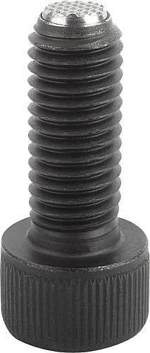 Kipp K0380.51025 KUGELDRUCKSCHRAUBE FORM FV, MIT KOPF, D1=M10, L2=25 - KIPP K0380-FV Kugeldruckschrauben mit Kopf Form FV