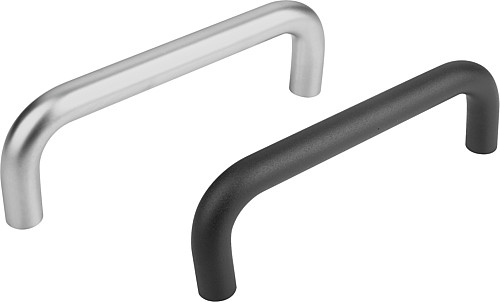 Norelem 06946-200083 MASCHINENGRIFF FORM B, A=200, MATT VERCHROMT - Norelem 06946-B Maschinengriffe - Form B