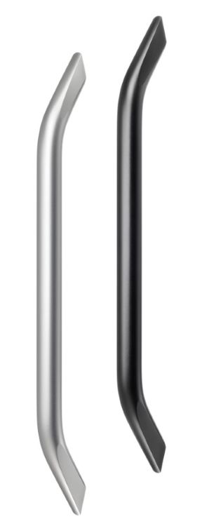 Leschhorn BG.36.1000.54 Bogengriffe Rundaluminium, A 1000, rückseitigen Anschrauben, pulverbeschichtet schwarz - LE BG-36 Bogengriffe - Rundaluminium