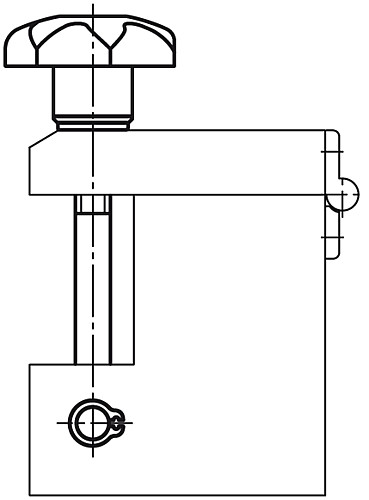 Kipp K0053.06050 SCHWENKSCHRAUBE M6X50, - KIPP K0053 Schwenkschrauben
