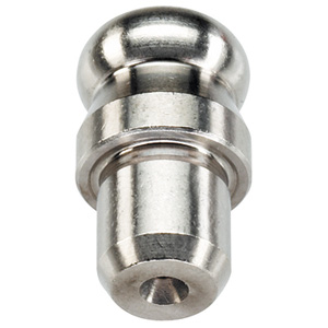 Halder 22630.0450 Aufnahmebolzen mit Kugel ansatz Ø 10 x 7, Kugel ansatz abgeflacht, rostfreier Stahl - Aufnahmebolzen mit Kugelansatz - Durchmesser 12 x Durchmesser 8 - Kugelansatz voll - Stahl