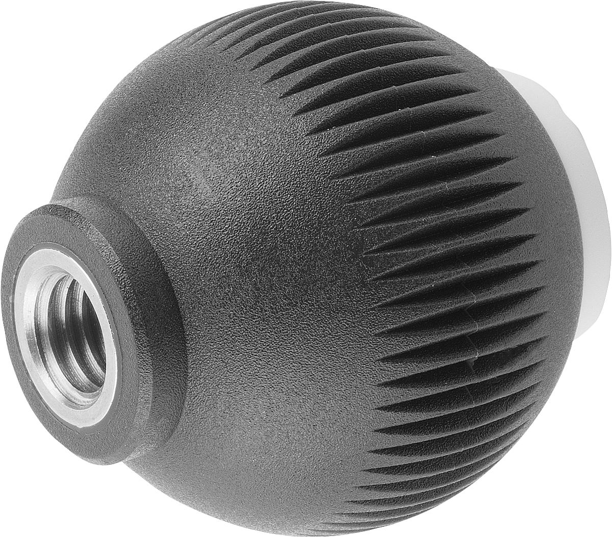 Kipp K0253.01065 NOVO.GRIP GRIFFKUGEL GR.1          EDELSTAHL, D=25, M6, DECKEL LICHTGRAU - K0253-01065 NOVO GRIP GRIFFKUGEL GR 1 EDELSTAHL - D 25 - M6 - DECKEL LICHTGRAU