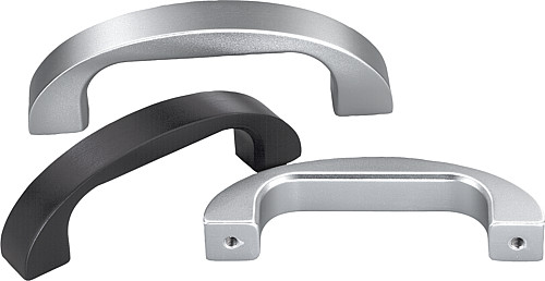 Norelem 06910-120061 BÜGELGRIFF A=120, M6, ALUMINIUM, SCHWARZ ELOXIERT - Norelem 06910 Buegelgriffe