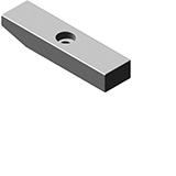Leschhorn 6885 G Passfeder DIN 6885 mit Schrägung und Stufenbohrung für Halteschraube, , B=40 H=22 L=167 - DIN 6885 G gebohrte Passfeder geradstirnig mit Schraegung