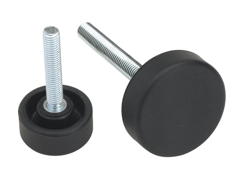 Leschhorn G793 Zylindrisches Handrad mit Gewindestift  D 50; d 22; Gewinde d1 M10; Kunststoff PA, schwarz, - Boteco G793 Zylindrisches Handrad mit Gewindestift