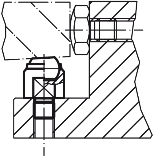 Halder 22730.0012 Pendelauflage Ø 13 x M 6 mit Außengewinde, Kugel  abgeflacht  Auflagefläche plan, Stahl - Pendelauflagen Pendelauflage - Durchmesser 13 x M 8 - mit Aussengewinde