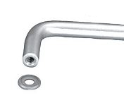 Norelem 06917-1 ABSCHLUSSSCHEIBE, SCHWARZ ELOXIERT - Norelem 06917 Abschlussscheiben fuer Buegelgriffe rund