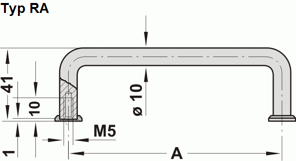 Leschhorn RA-10-000-04 AL-Abschlussscheiben, schwarz eloxiert, 1VPE=20 Stück - Leschhorn RA Rundaluminium Buegelgriffe