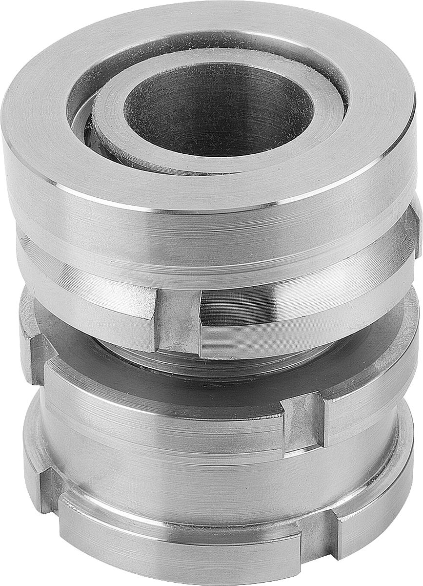 Norelem 27706-09161 KUGEL AUSGLEICHSELEMENT MIT KONTERMUTTER EDELSTAHL - 27706-09161 KUGEL AUSGLEICHSELEMENT MIT KONTERMUTTER EDELSTAHL