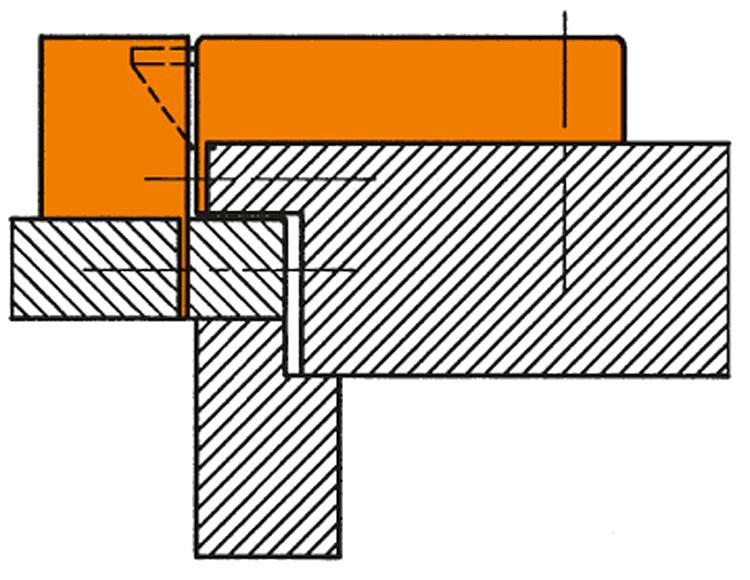 AMF 2ZW L Schweres Schließkappenschloss einwärts, Kastenbreite: 100 mm, Schließung: PZW, Dorn: 60 mm - LE 2 Schweres Schliesskappenschloss einwaerts-Anwendung