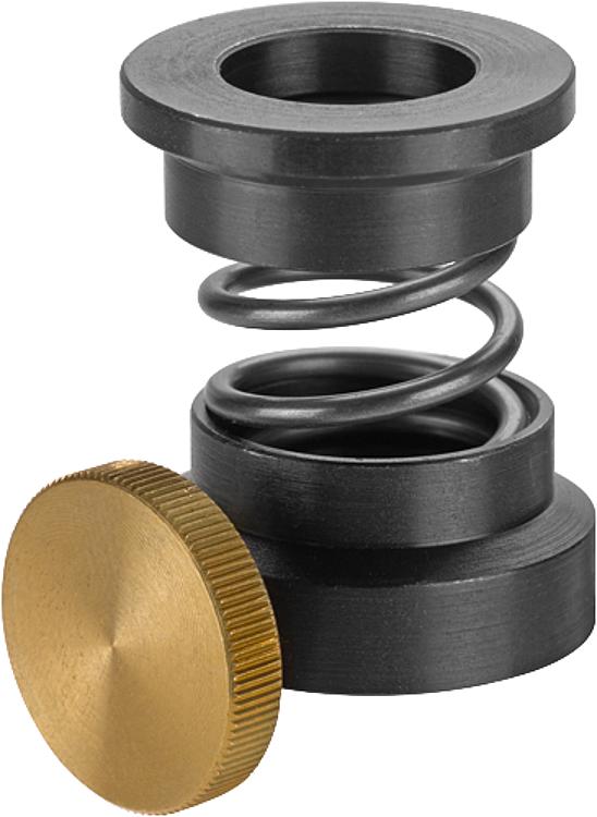 AMF 6342-1 Spanneisenhalter, federnd, Größe : 1, L1: 30, D1: 22 - LE 6342 Spanneisenhalter - federnd -Abbildung