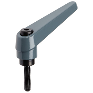 Halder 24400.0564 Verstellbarer Klemmhebel mit Schraube Ø 25 x M 12 x 40, schwarz - Verstellbare Klemmhebel Verstellbarer Klemmhebel mit Schraube - Durchmesser 13 x M 4 x 12 - schwarz orange