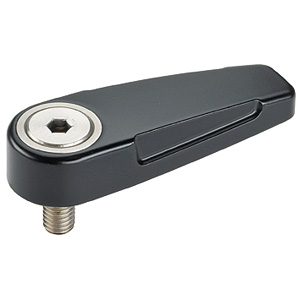 Halder 24100.0152 Drehriegel einseitig M 8, schwarz - Drehriegel Drehriegel - einseitig - M 6 - schwarz silber