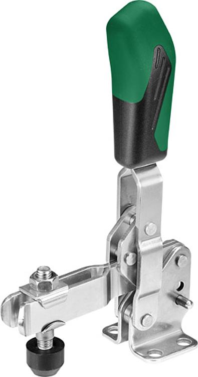 AMF 6800NIG-0 Senkrechtspanner mit grünem Handgriff, Größe : 0, F1: 0,5 kN, F2: 0,7 kN - LE 6800NIG Senkrechtspanner mit gruenem Handgriff-Abbildung