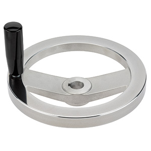 Halder 24610.0011 Speichenhandrad Leichtmetall Ø 125 x Ø 14, ohne Nut, ohne Zylindergriff, d2 groß - Speichenhandraeder Speichenhandrad - Leichtmetall - Durchmesser 125 x Durchmesser 14 - ohne Nut - ohne Zylindergriff