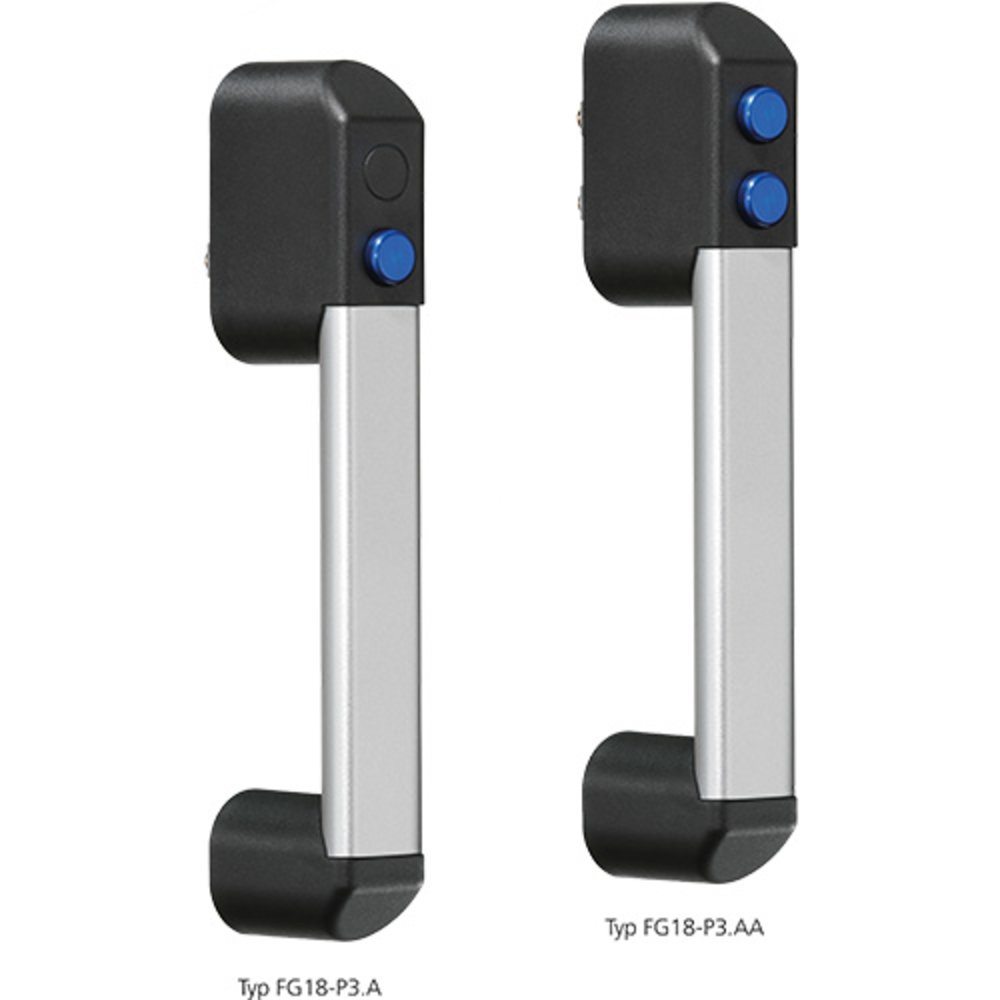 Leschhorn FG18-P3.B140.11 Funktionsgriffe mit pneumatischer Schaltfunktion, mit 1 Ventil (3/2 Wegeventil), Position Ventil 1 V-B - LE FG18-P3 Funktionsgriffe mit pneumatischer Schaltfunktion - 3 2 Wegeventile - Abbildung