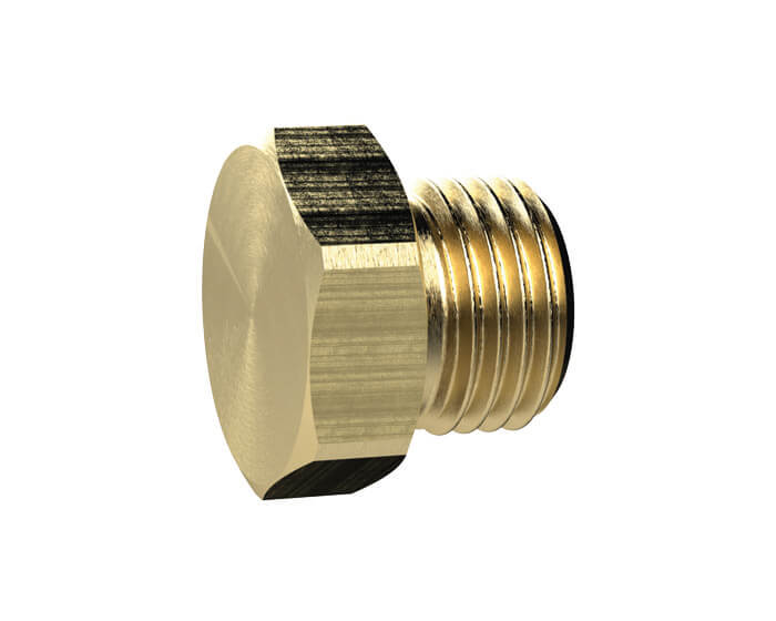 RIEGLER MS290SK112 Verschlussschraube, Außensechskant, G 1 1/2, SW 55, MS - LE71512 252-98 Verschlussschraube mit Aussensechskant