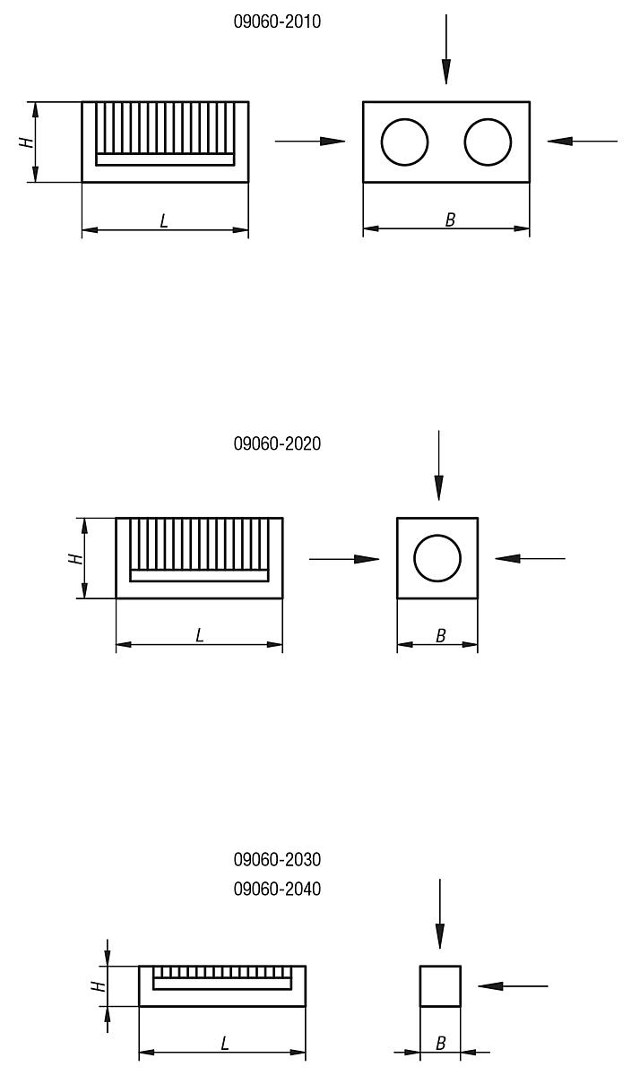 Norelem 09060-2010 DAUERMAGNETISCHER SPANNBLOCK, B=100 - NLM 09060 Dauermagnetische Spannbloecke  mit Fein  und Feinstpolteilung - Massblatt