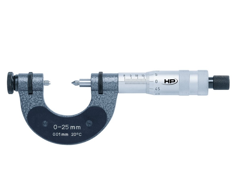 Helios Preisser, 0870 302  Präszisions-Gewindeflanken-Messschraube  25-50 mm Messbereich, Spindel ø 6,5 mm, Spindelverstellung 25 mm, max. Fehler 3 mm, benötigte Einstellmaßlänge 25 mm - Helios Preisser 0870 Praeszisions-Gewindeflanken-Messschraube