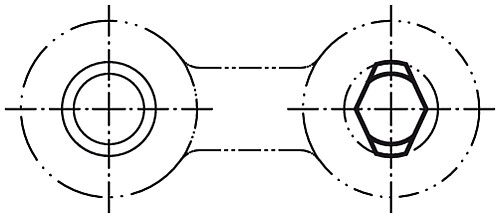 Norelem 03140-09 FREIGEFRÄSTER POSITIONSSTIFT    BR, GESCHLIFFEN  D1=16, D2=9 - Norelem 03140 Freigefraeste Positionsstifte geschliffen