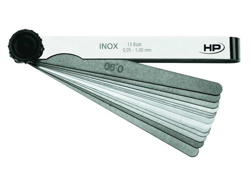 Helios Preisser 0607203  Fühlerlehre Federbandstahl rostfrei:  Messbereich 0,05  -  1,00 mm, Blattzahl 20 mm - Helios Preisser 0607 Parallel- Endmaß- Satz Hartmetall