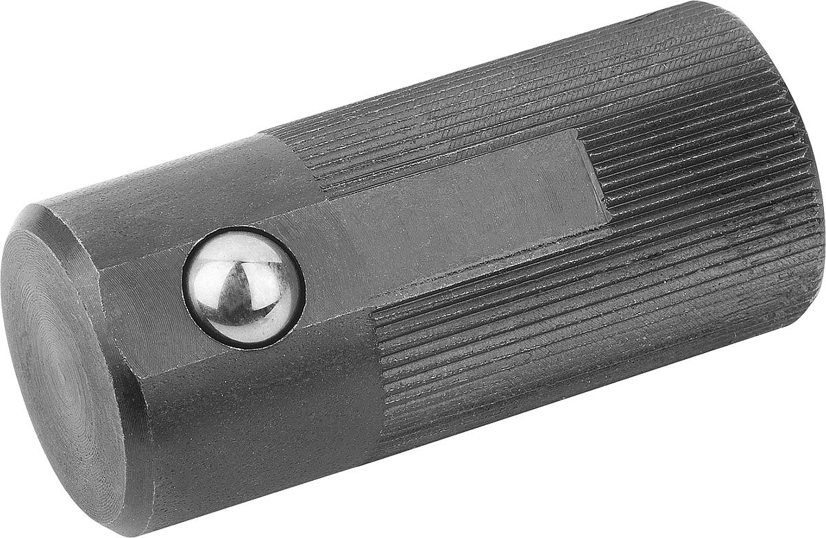Kipp K0374.618 FEDERNDES SEITENDRUCKSTÜCK FORM D, D1=18, L1=40 - K0374-618 FEDERNDES SEITENDRUCKSTUECK FORM D - D1 18 - L1 40