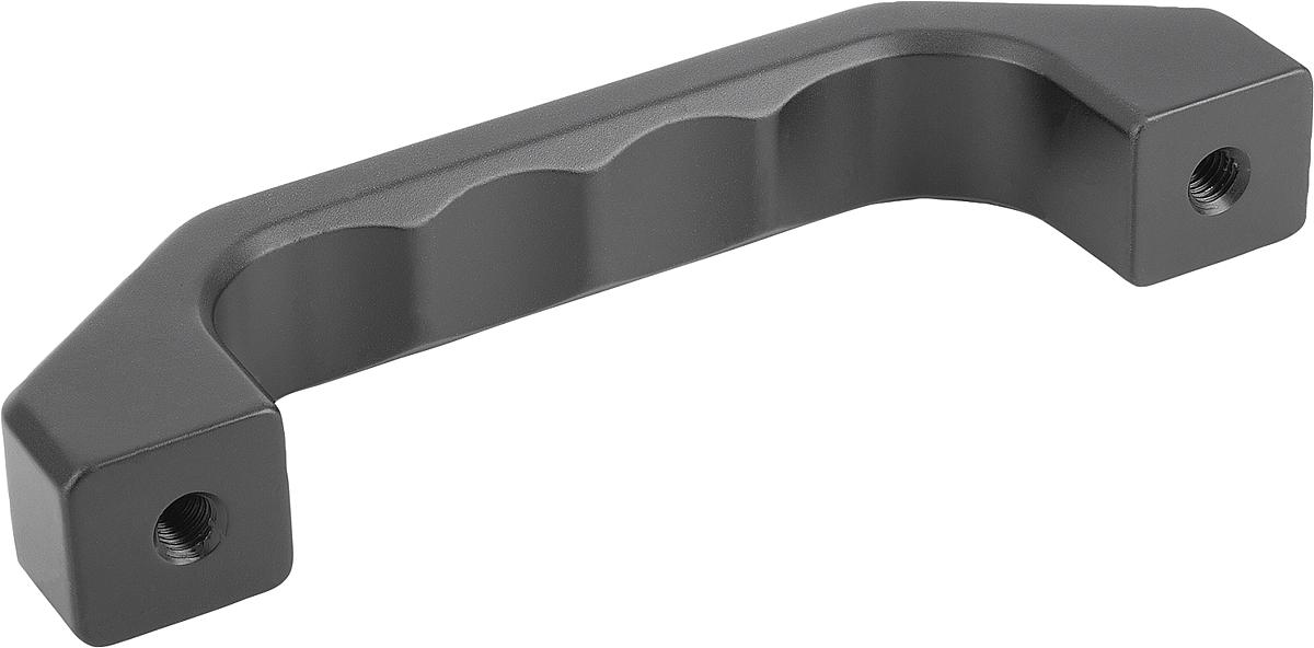 Kipp K0199.140082 BÜGELGRIFF FORM B, A=140, M8, SCHWARZ ELOXIERT - K0199-140082 BUEGELGRIFF FORM B - A 140 - M8 - SCHWARZ ELOXIERT