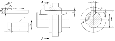Leschhorn 6887-22x14x140 Nasenkeil DIN 6887, C45K - DIN 6887 Nasenkeile -TZ