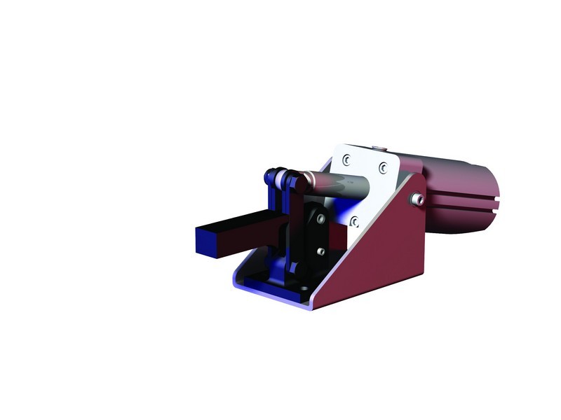 DESTACO 846 Standard Kraftspanner Haltekraft 3340 N; horizontaler Zylinder  Massiver-Spannarm (Sensor 8EA-109-1 separat bestellen) - 846 Standard Kraftspanner