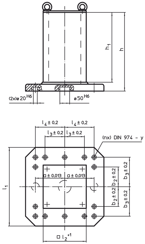 Halder 1908.210 Aufspannwürfel vorbearbeitet 400 - EH 1908 Aufspannwuerfel vorbearbeitet