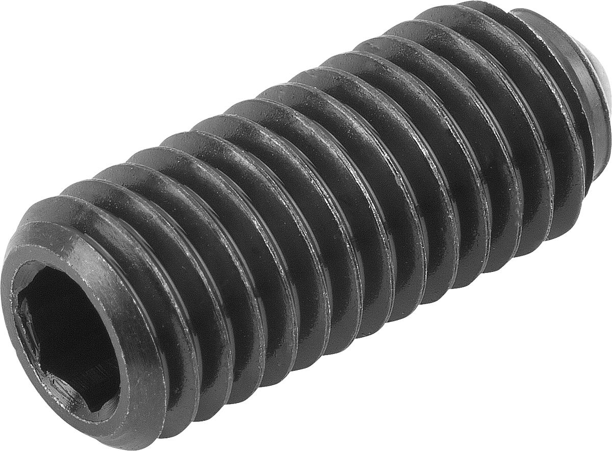 Kipp K0315.20 FEDERNDES DRUCKSTÜCK  M20, INNENSECHSKANT UND KUGEL - K0315-20 FEDERNDES DRUCKSTUECK M20 - INNENSECHSKANT UND KUGEL