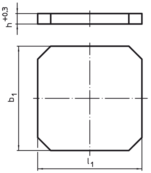 Halder 1912.210 Aufspannplatte vorbearbeitet - EH 1912 Aufspannplatten vorbearbeitet
