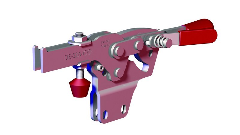 DESTACO 2027-U Horizontalspanner Haltekraft 3700N, Öffnungswinkel 70° - 2027-UB Horizontalspanner - U- Spannarm - Fuss gerade