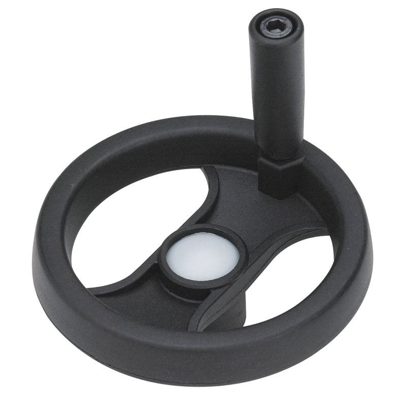 Leschhorn D206 Speichenhandräder D 159; d 40; Bohrung d1 5; Kunststoff PA, schwarz - Boteco D206 Speichenhandraeder