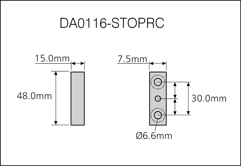 LE70004 DA0116-0360RC Linearführung 3,6m Schiene x 1 - ACHTUNG!! ÜBERLÄNGE, SPEDITION!! - Accuride DA0116-STOPRC Linearfuehrung mit Kugelumlaufwagen bis 360kg - Endanschlaege - Zeichnung