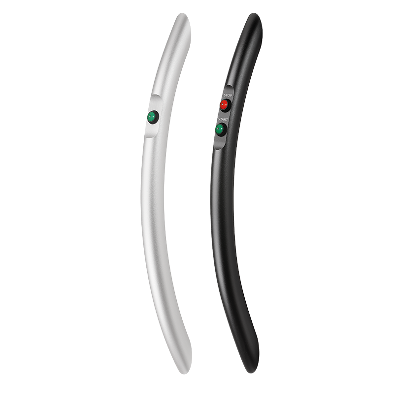 Leschhorn FG19-00.400.11 Gegengriff zu Bogen Funktionsgriffe ohne Schaltelemente, A 400, Eloxalausführung naturfarben - LE FG19 Bogen Funktionsgriffe mit LED