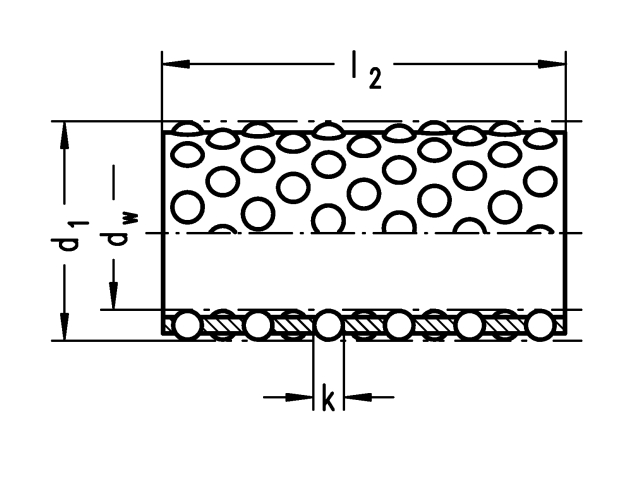 Mahr Motion  5000021 N500 dw = 12; d1 = 17; l2 = 21; k = 2,5; Kugeln = 36 STK; C = 290 N, Kugelkäfige aus Kunststoff - Mahr N500 Kugelkaefig Kunstst - Standard oder steckbar