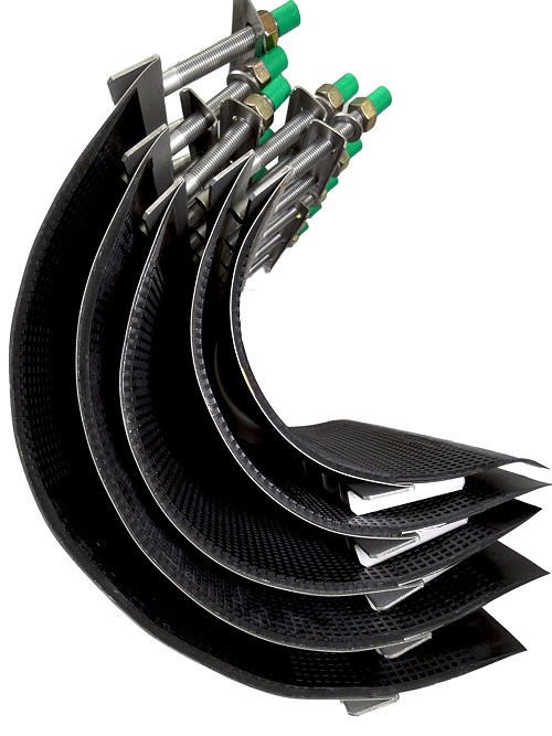 Leschhorn ER.317-400-A Segment A= 317 mm, Einzelsegmente sind nachbestellbar EPDM, Baulänge 400 mm, NRS Notfall Reparatursatz - LS NRS Segmente